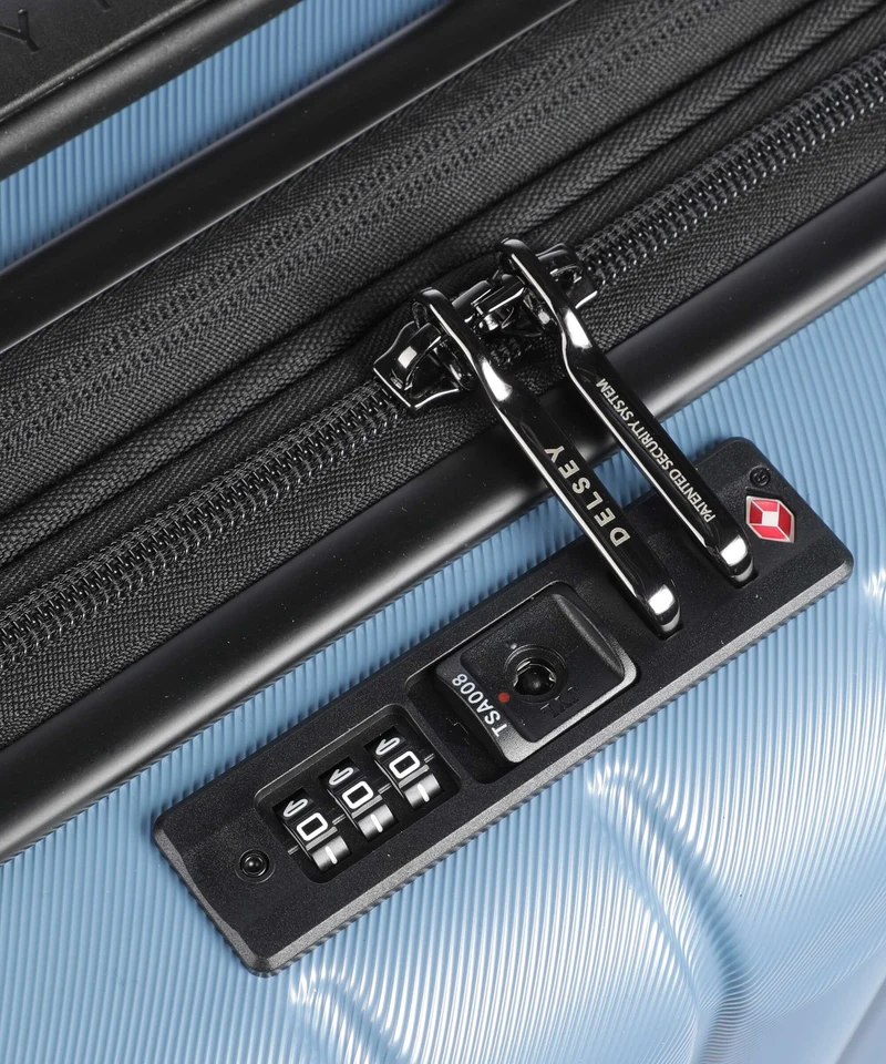 Delsey Paris Longitude Slim 4-Rollen Trolley blue