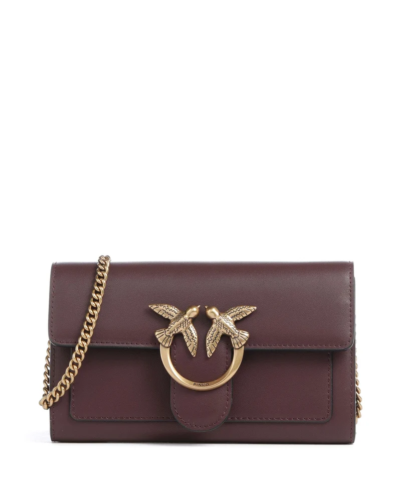 Pinko Love One Geldbörse cioccolato amaro/antique gold