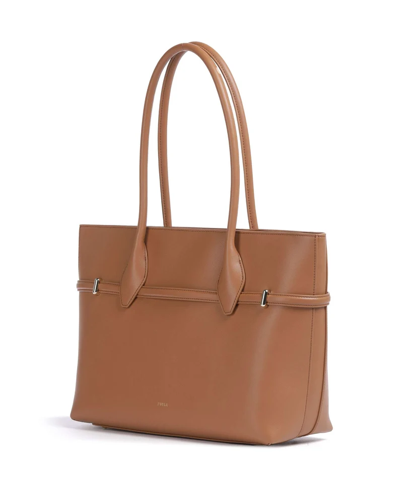 Furla Goccia L Shopper brandy