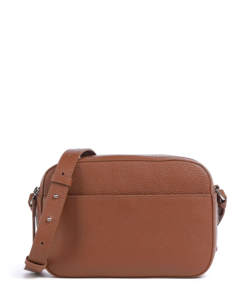 Coccinelle Myrtha Maxi Logo Umhängetasche cognac