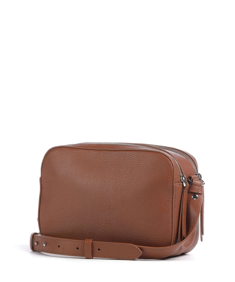 Coccinelle Myrtha Maxi Logo Umhängetasche cognac