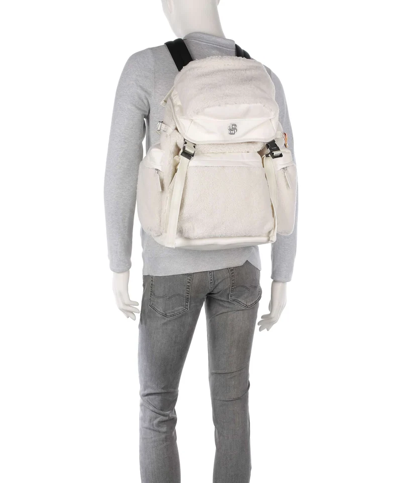 BOSS B Icon Rucksack open white