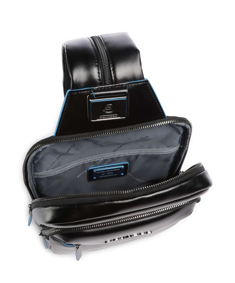 Piquadro Blue Square Slingbag nero