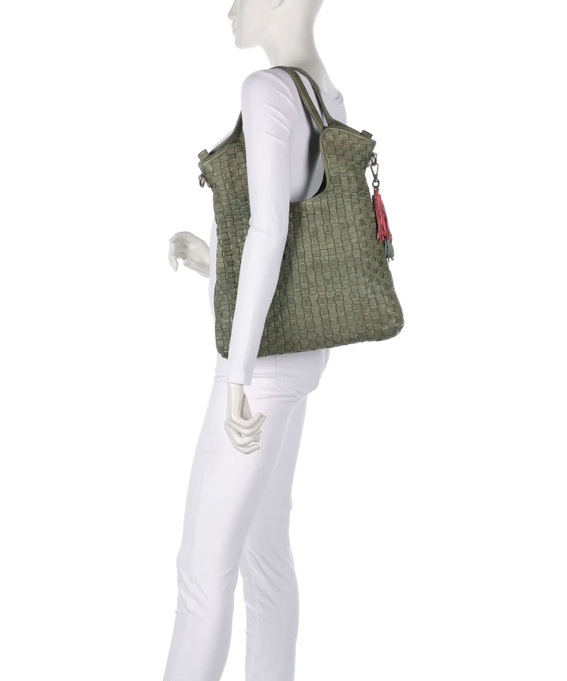 Taschendieb Wien Venusweg 3 Shopper green leaf