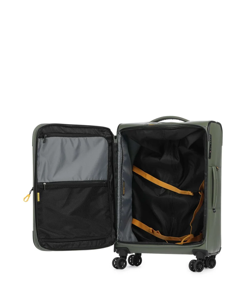 Mandarina Duck Coated 4-Rollen Trolley pine green