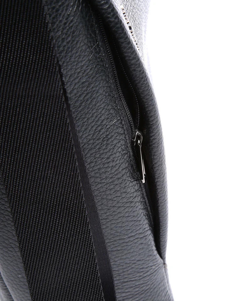 Mandarina Duck Mellow Leather Rucksack-Tasche nero