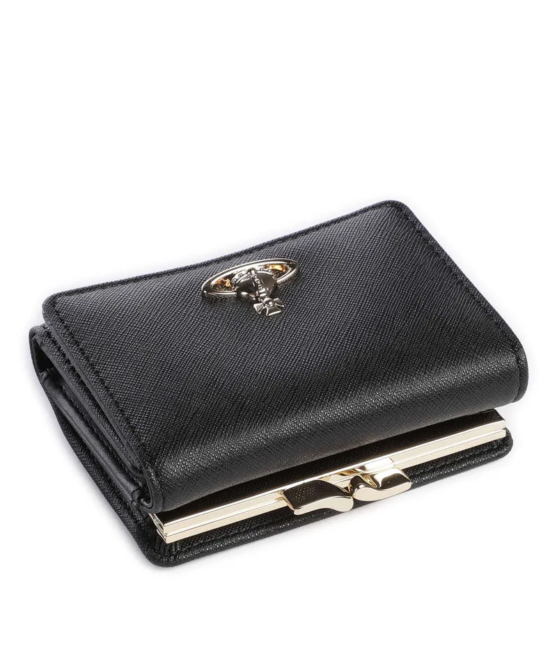 Vivienne Westwood Frame Saffiano Small Geldbörse black