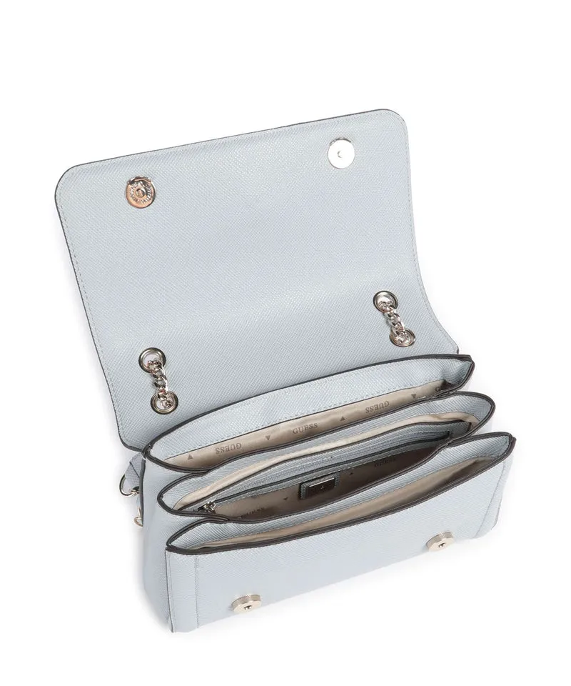 Guess Noelle II Schultertasche misty blue