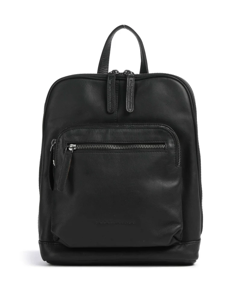 The Chesterfield Brand Wax Pull Up Cow Floran Rucksack black