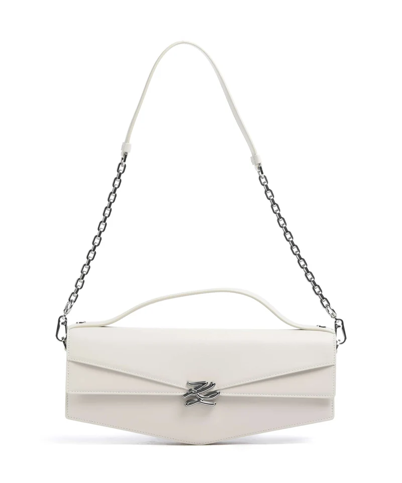 Karl Lagerfeld K/Studio Autograph Schultertasche off white
