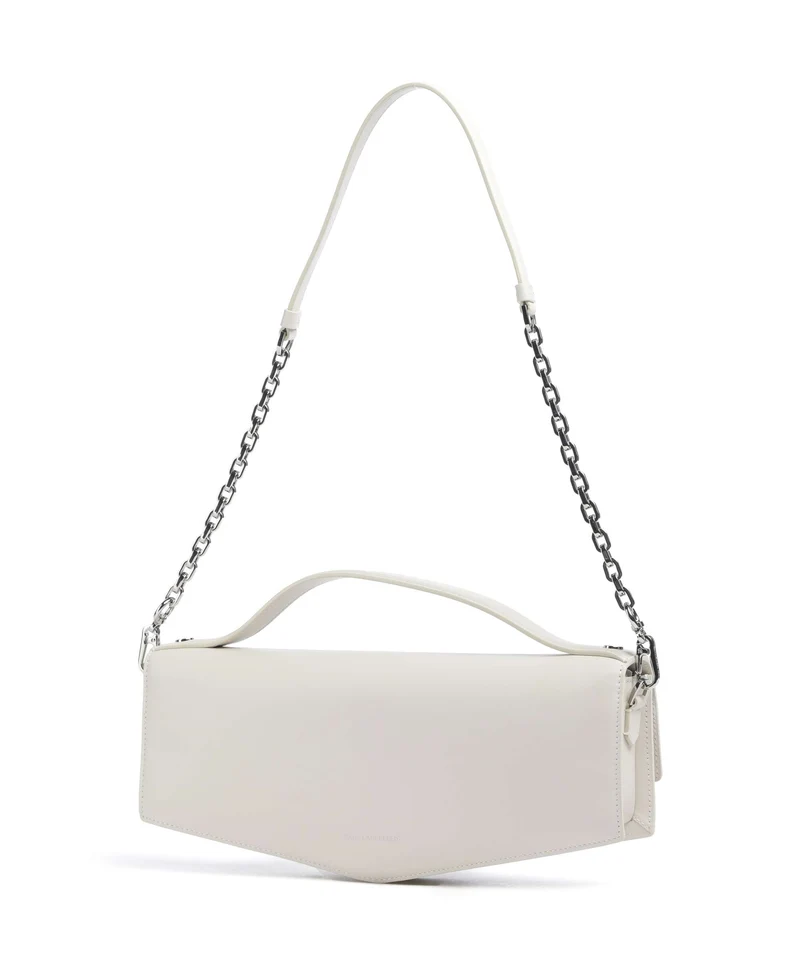 Karl Lagerfeld K/Studio Autograph Schultertasche off white