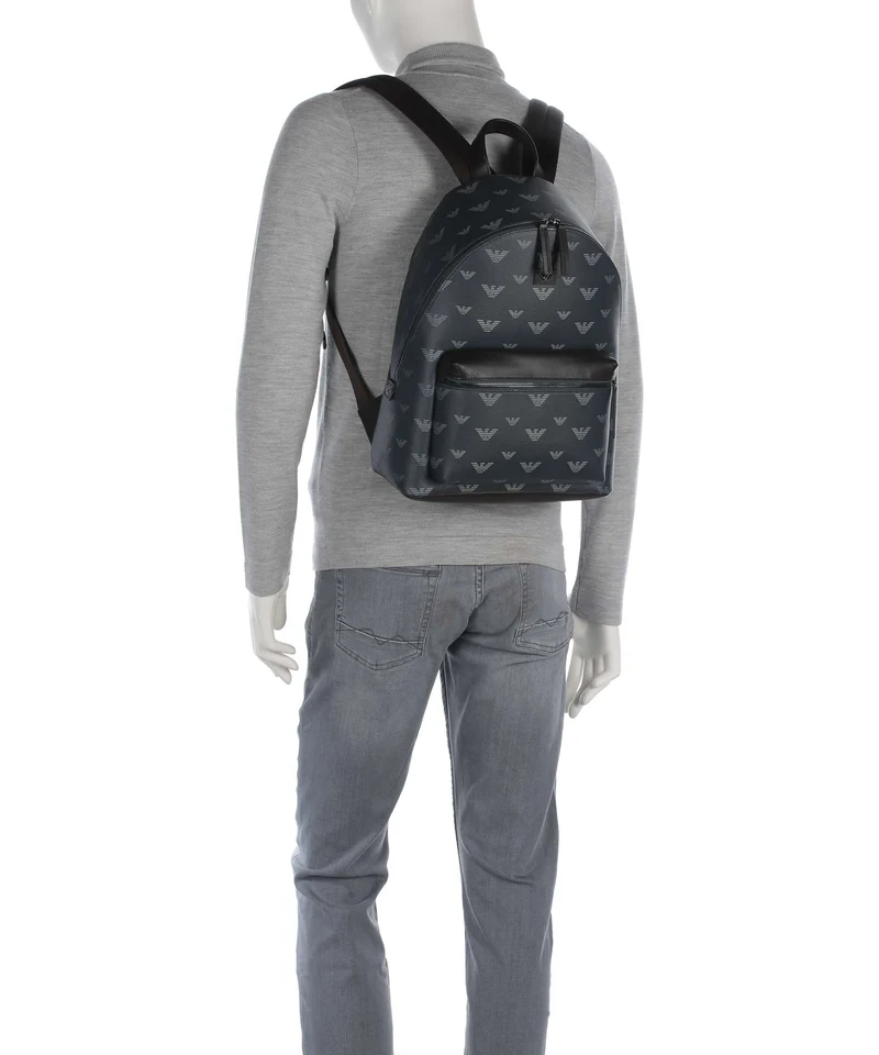 Emporio Armani Special Minorca Rucksack blu/eagle all over