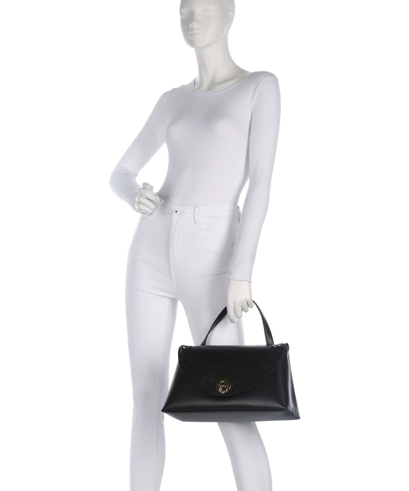 Coccinelle Nikla Monogram Sangallo Handtasche noir