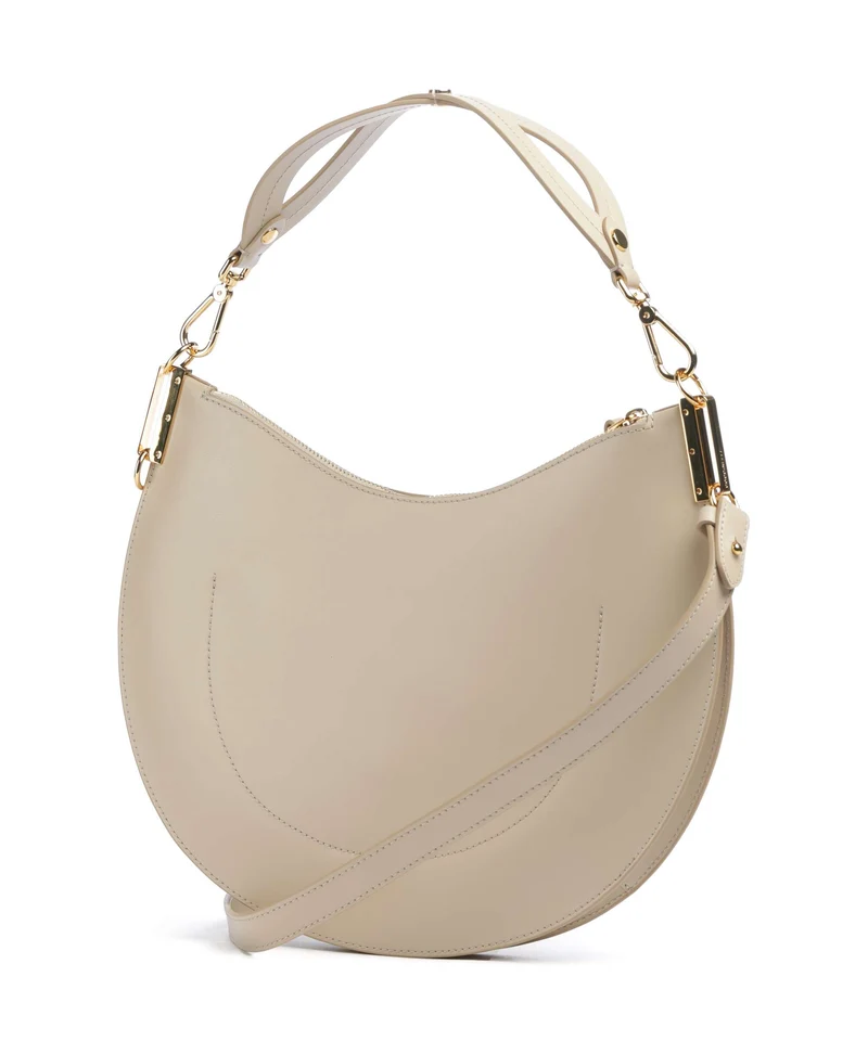 Coccinelle Sunup Monogram Sangallo Beuteltasche sandshell