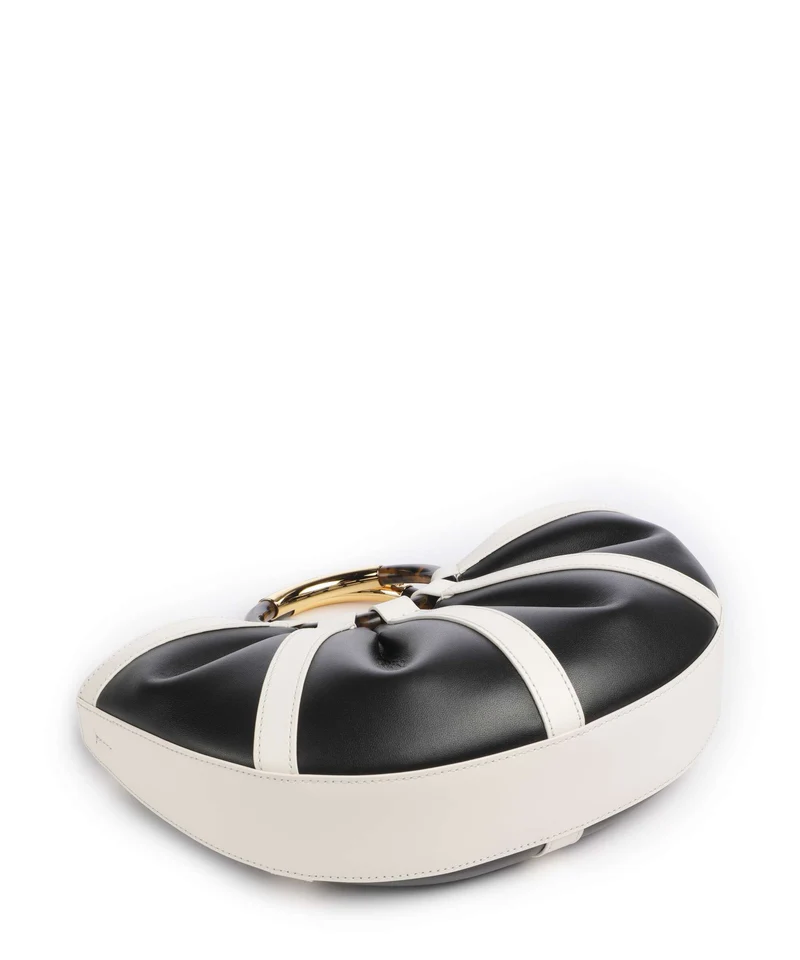 Coccinelle Shell Handtasche pearl/noir
