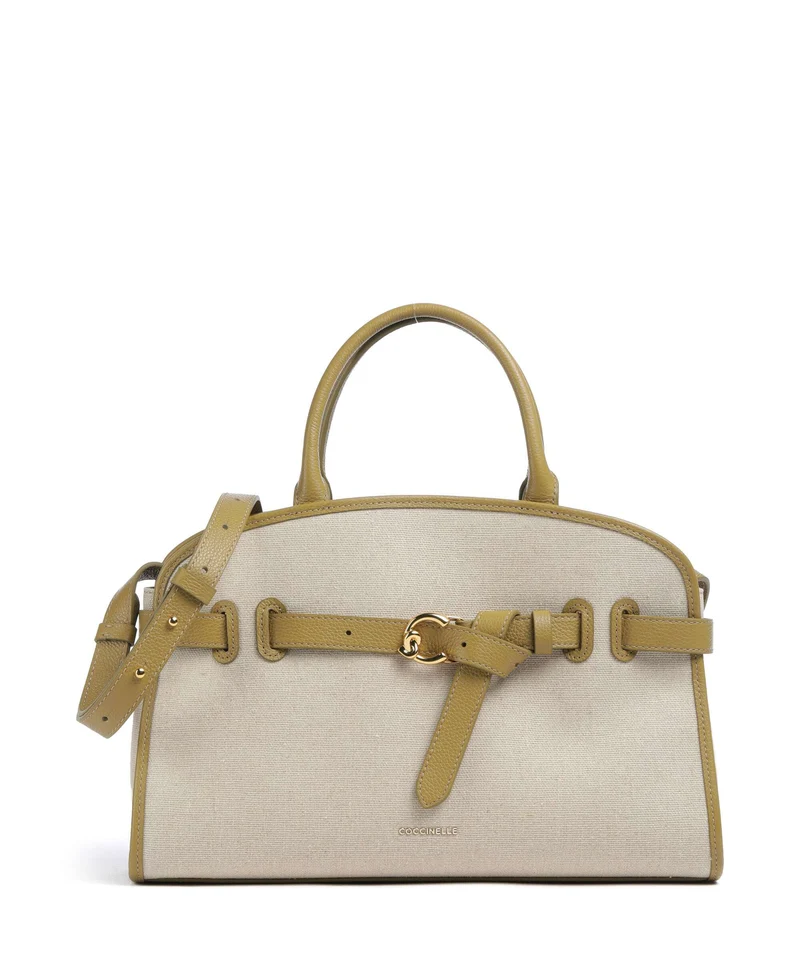 Coccinelle Sabine Canvas Handtasche natural/seagrass