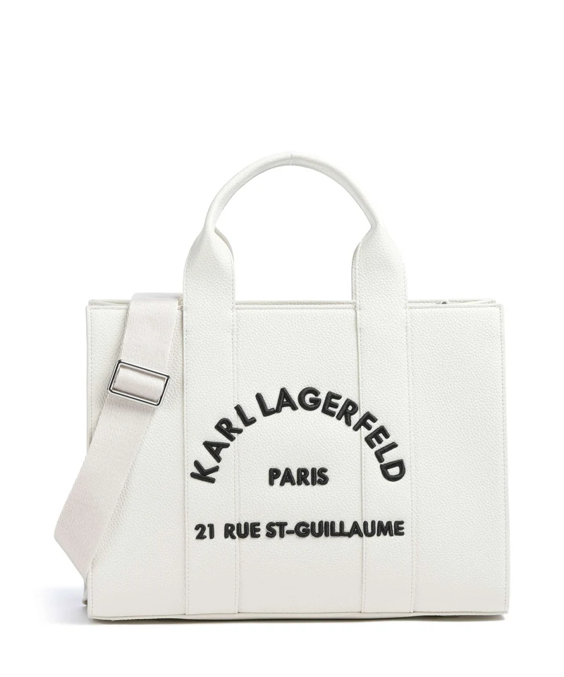 Karl Lagerfeld K/Rue St Guillaume Medium Handtasche off white