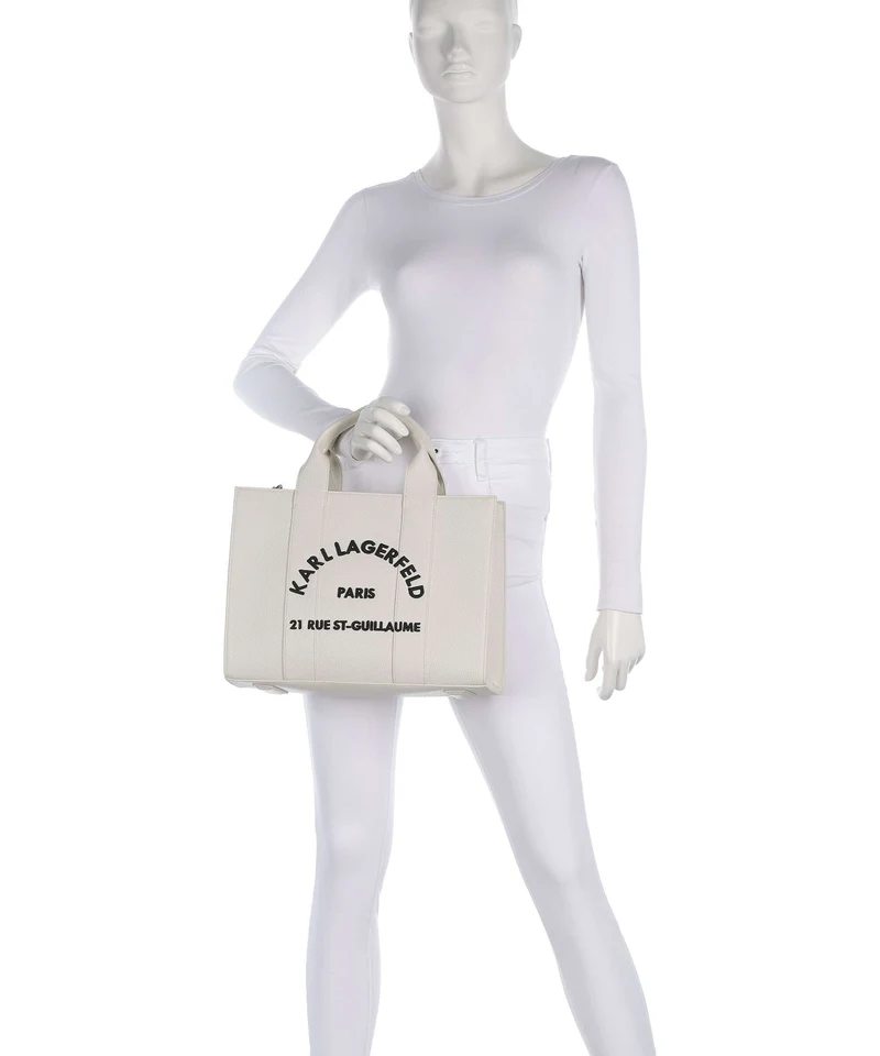 Karl Lagerfeld K/Rue St Guillaume Medium Handtasche off white
