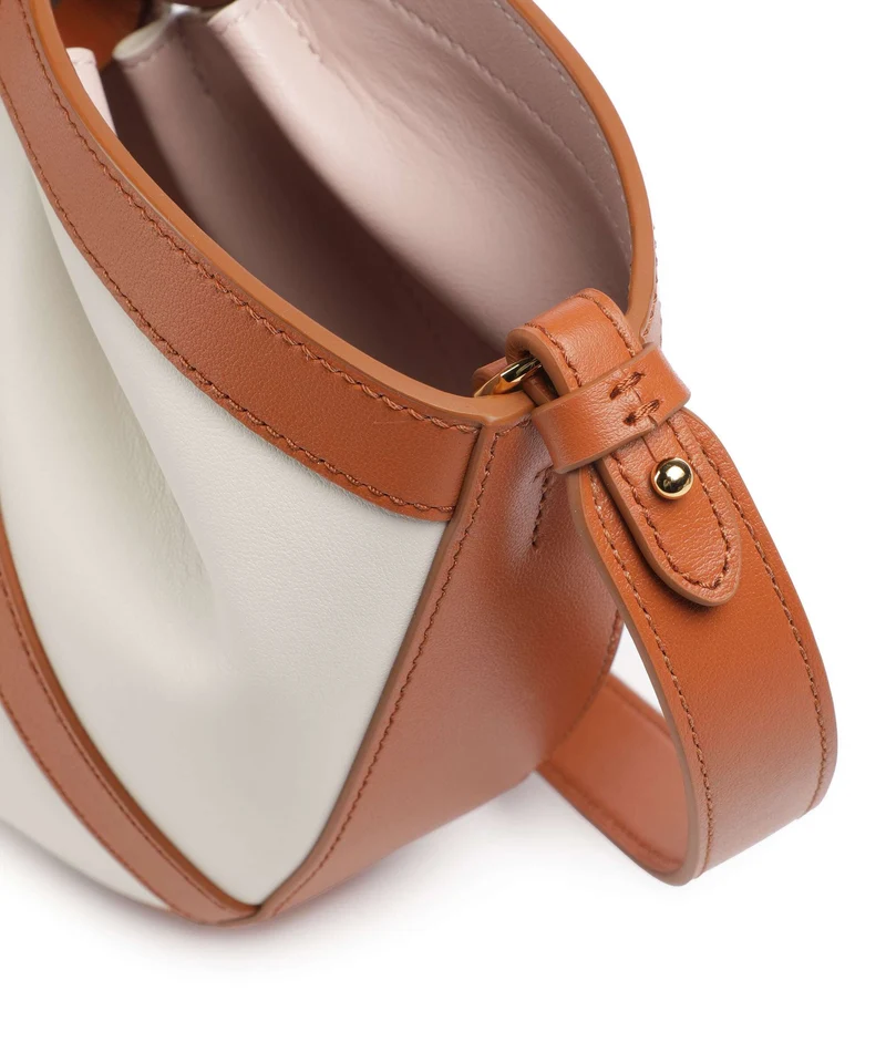Coccinelle Shell Handtasche crab/pearl
