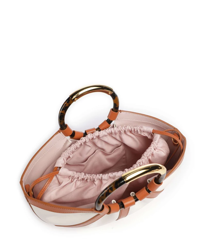 Coccinelle Shell Handtasche crab/pearl
