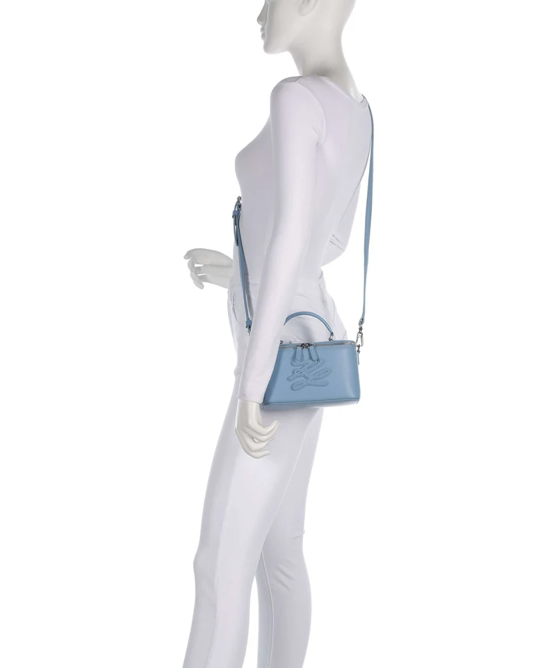 Karl Lagerfeld K/Autograph Vanity Umhängetasche blue bloom