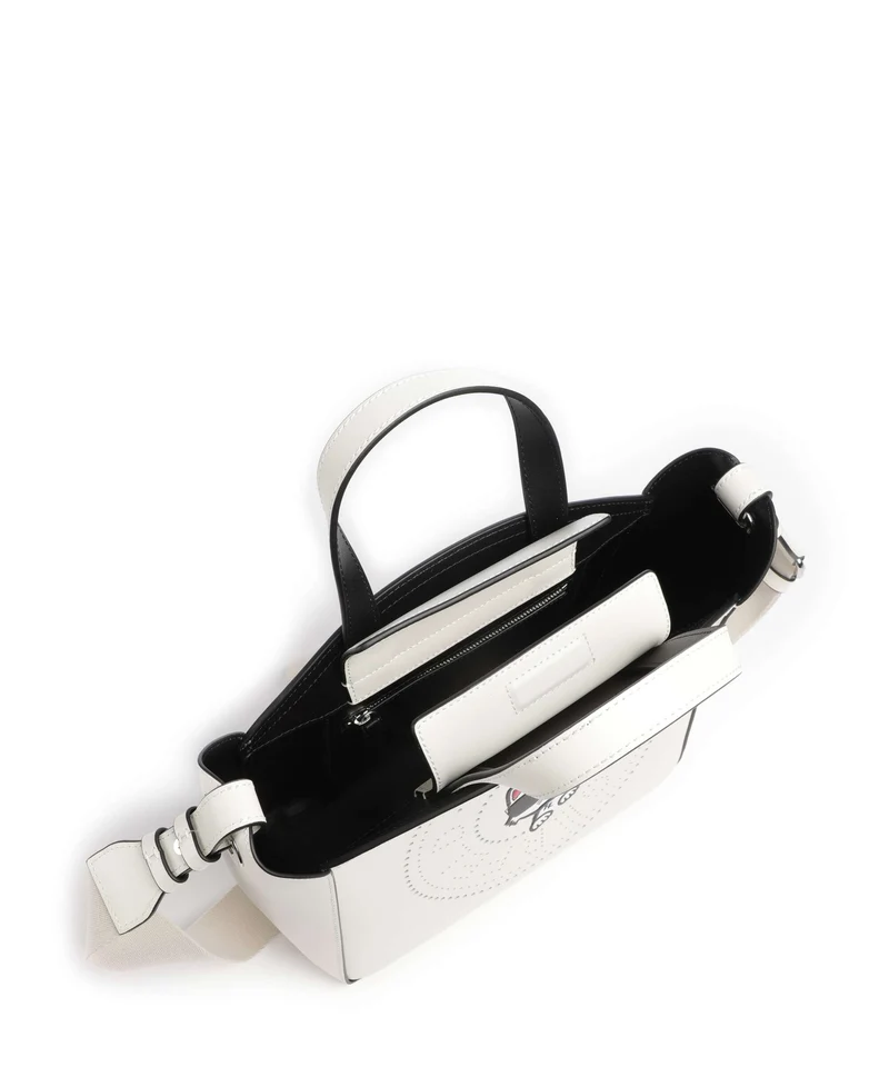 Karl Lagerfeld K/Circle Choupette Small Handtasche off white