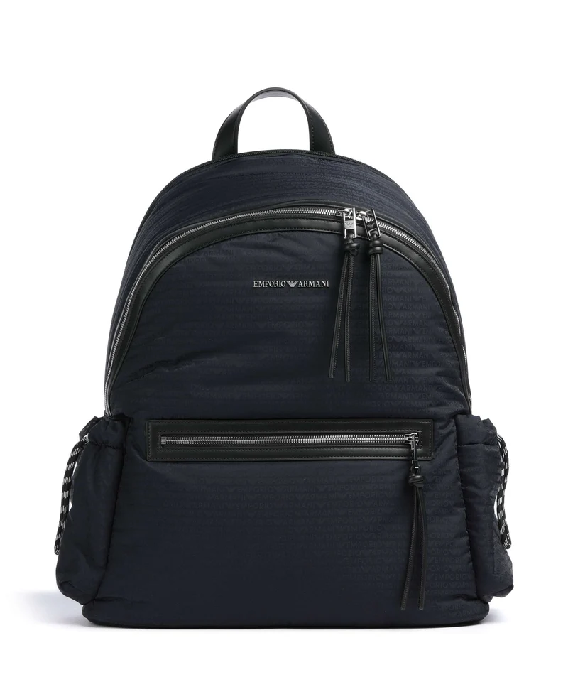 Emporio Armani Monogram Rucksack iconico blu navy