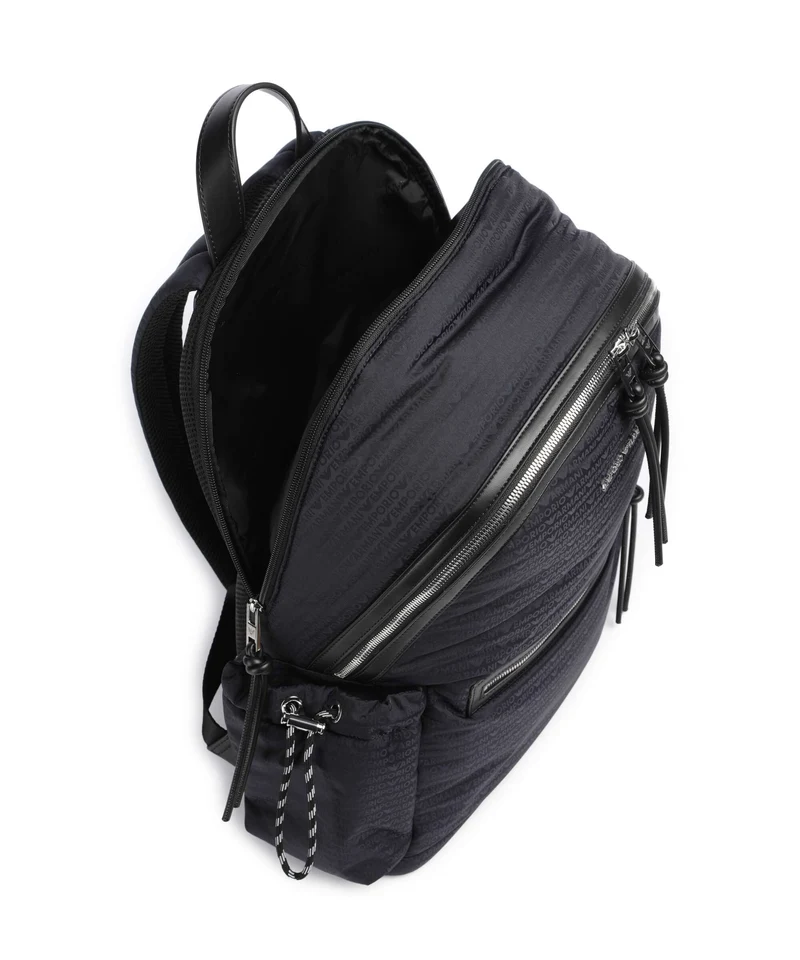 Emporio Armani Monogram Rucksack iconico blu navy
