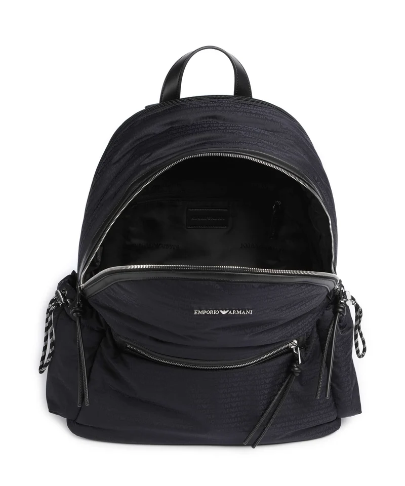 Emporio Armani Monogram Rucksack iconico blu navy
