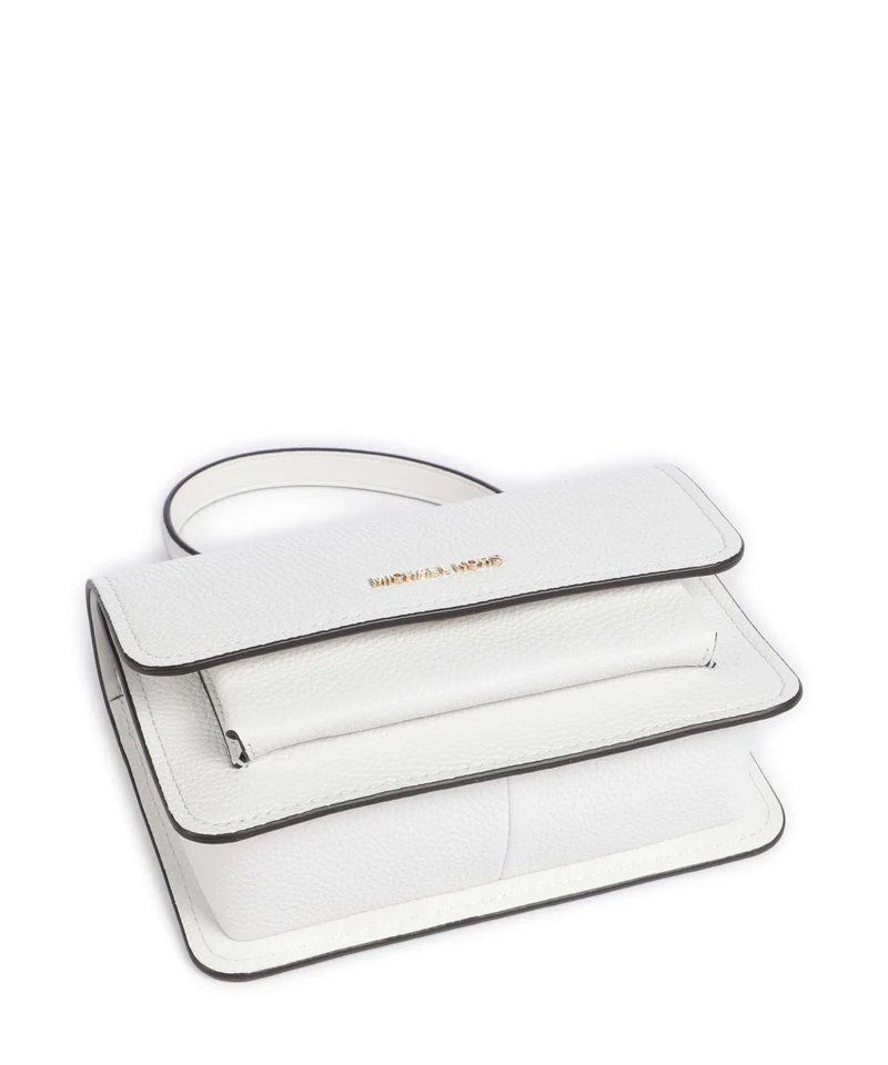 Michael Kors Claire Small Schultertasche optic white