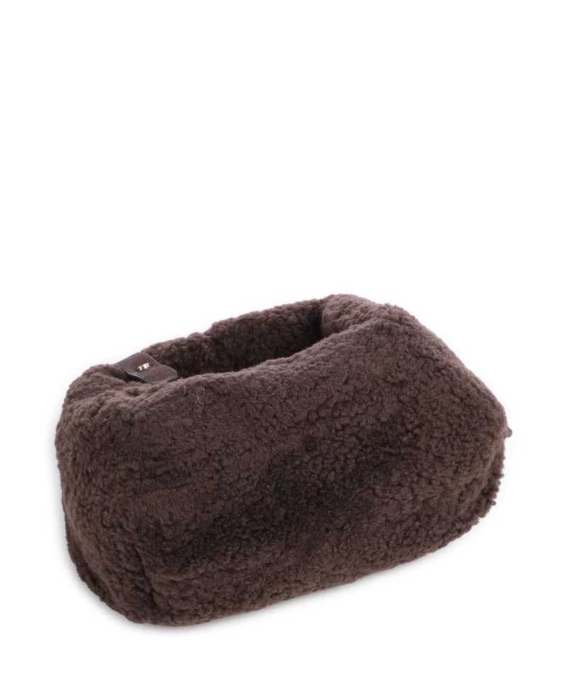 Les Visionnaires Greta Teddy Micro Umhängetasche pecan