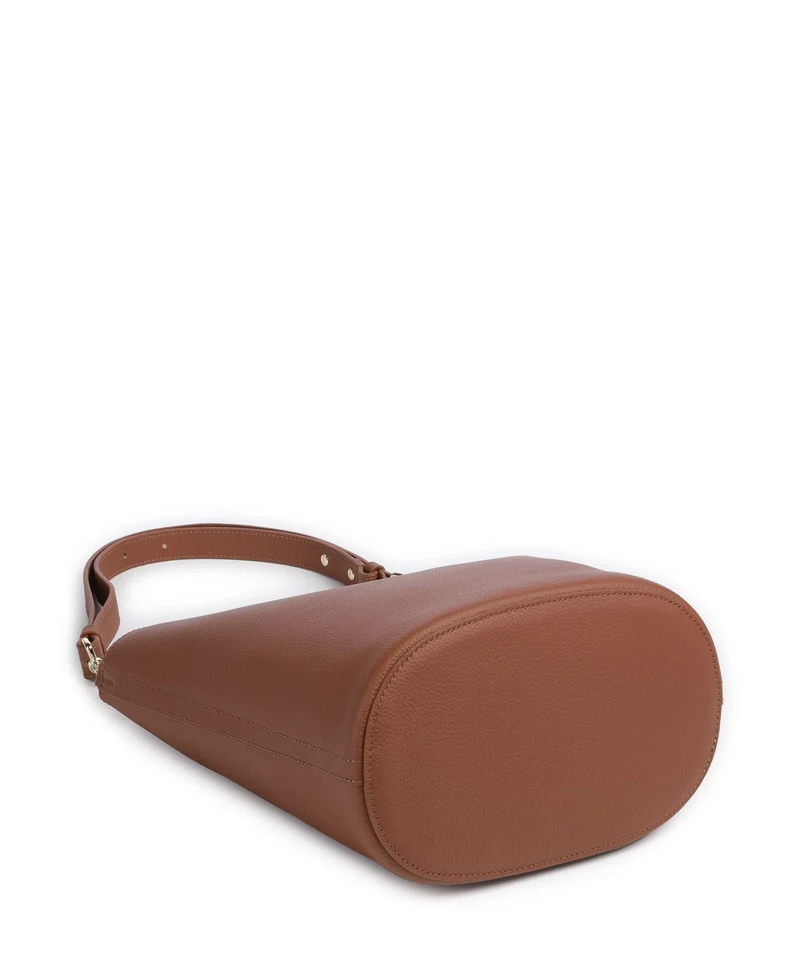 Coccinelle Nikla Bucket Handtasche cognac/noir