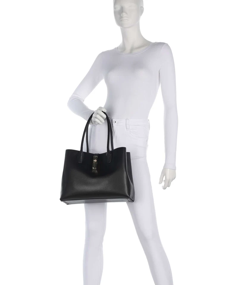 Furla Goccia M Shopper nero