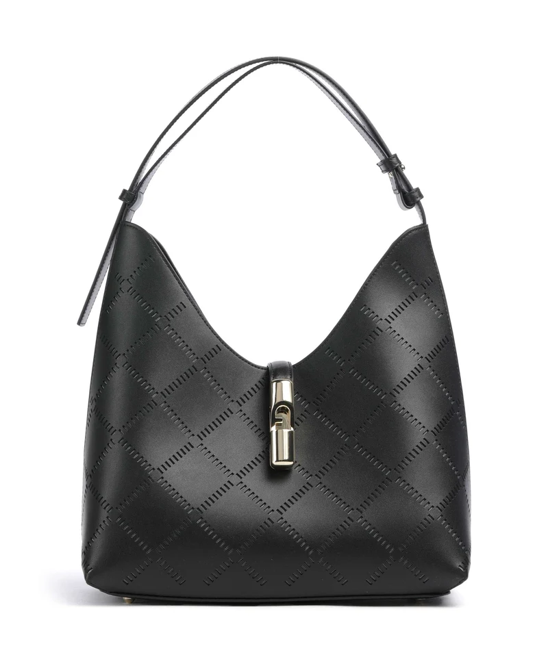 Furla Goccia M Beuteltasche nero