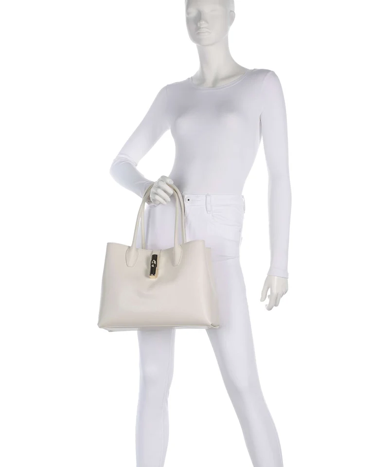 Furla Goccia M Shopper panna