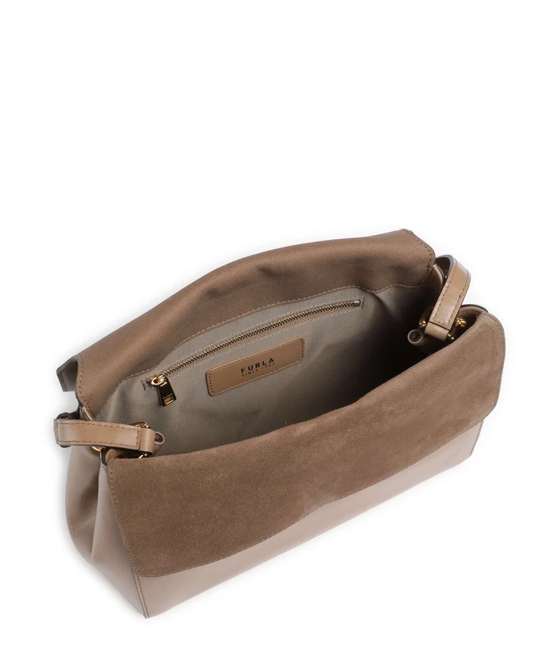 Furla Domus S Schultertasche toffee