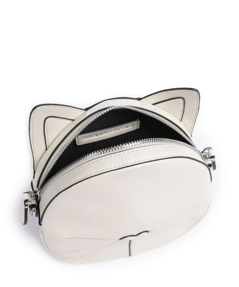 Karl Lagerfeld Ikon Chat Umhängetasche off white