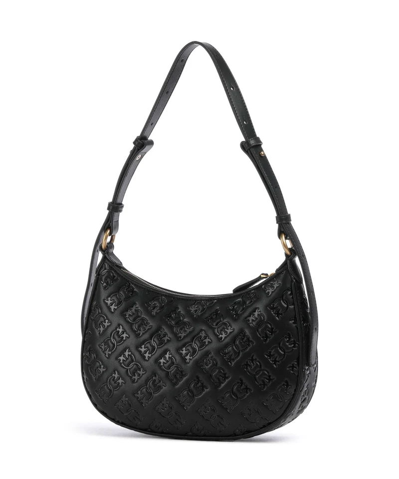 Pinko Half Moon Mini Schultertasche nero/antique gold