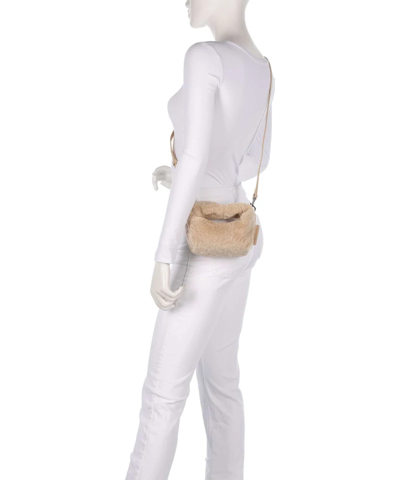 Les Visionnaires Greta Teddy Micro Umhängetasche milky beige