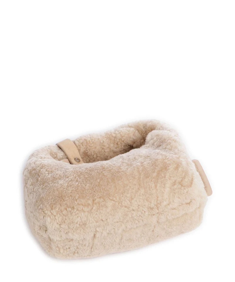 Les Visionnaires Greta Teddy Micro Umhängetasche milky beige
