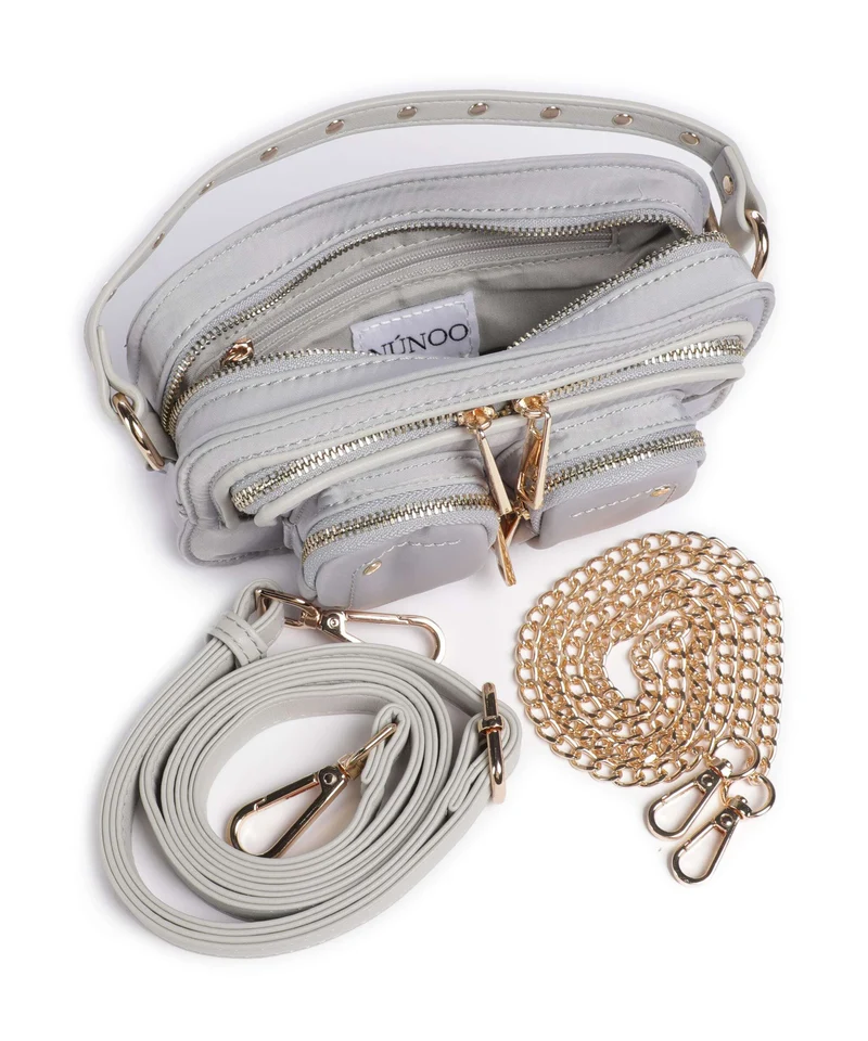 Núnoo Recycled Nylon Helena Umhängetasche light grey