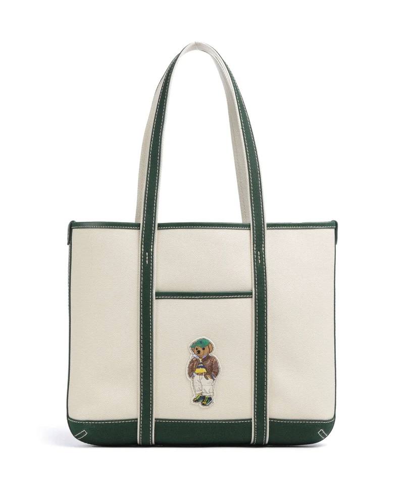 Polo Ralph Lauren Bear Fall Shopper ecru/northwest pine