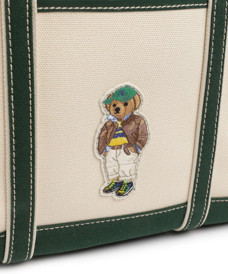 Polo Ralph Lauren Bear Fall Shopper ecru/northwest pine