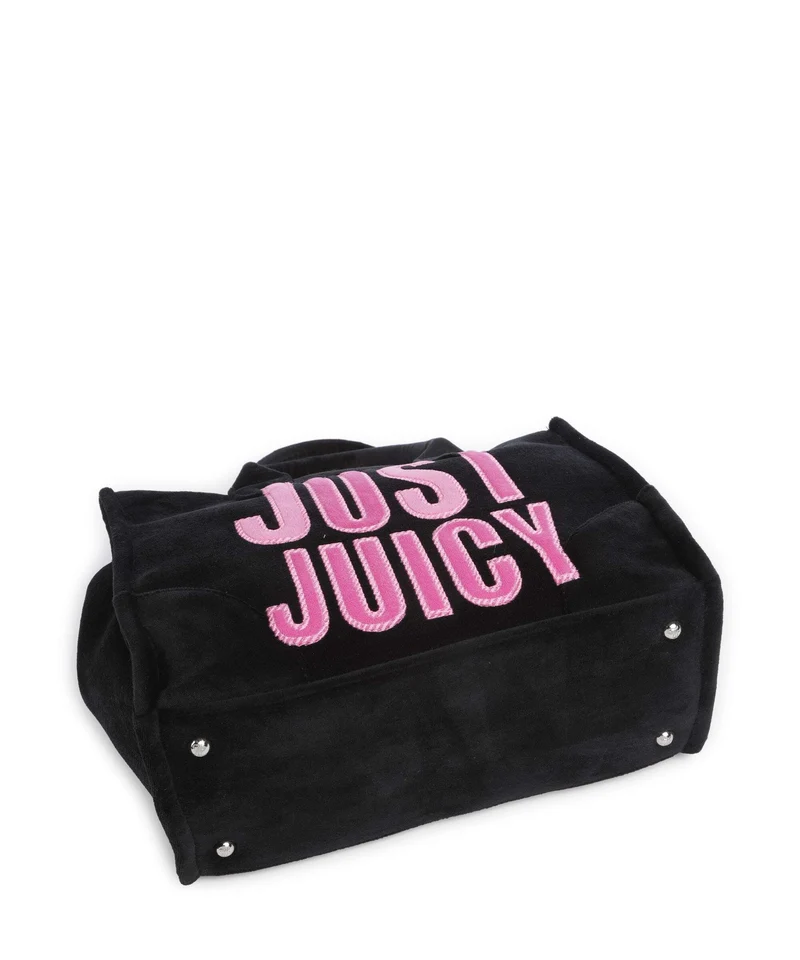 Juicy Couture Iris Patch Velvet M Handtasche black