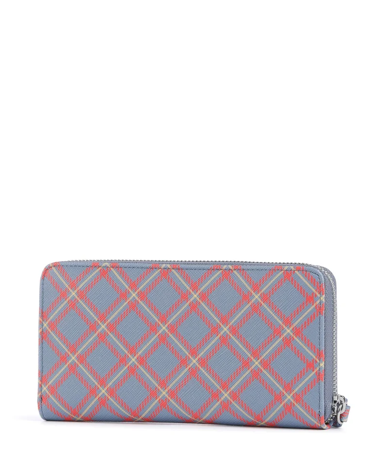 Vivienne Westwood Saffiano Printed Classic Geldbörse blue/orange tartan