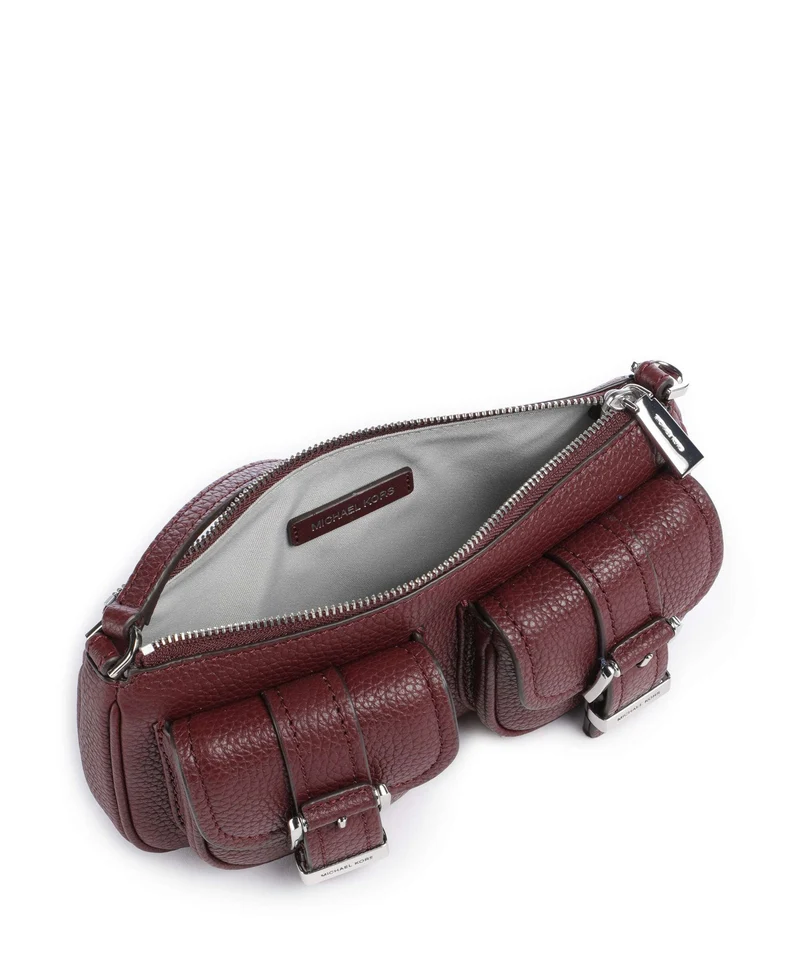 Michael Kors Zoe Small Schultertasche oxblood