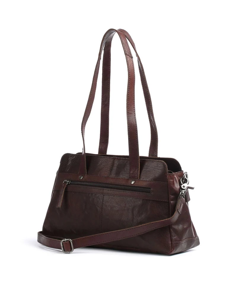 Spikes & Sparrow Bronco Schultertasche dark brown