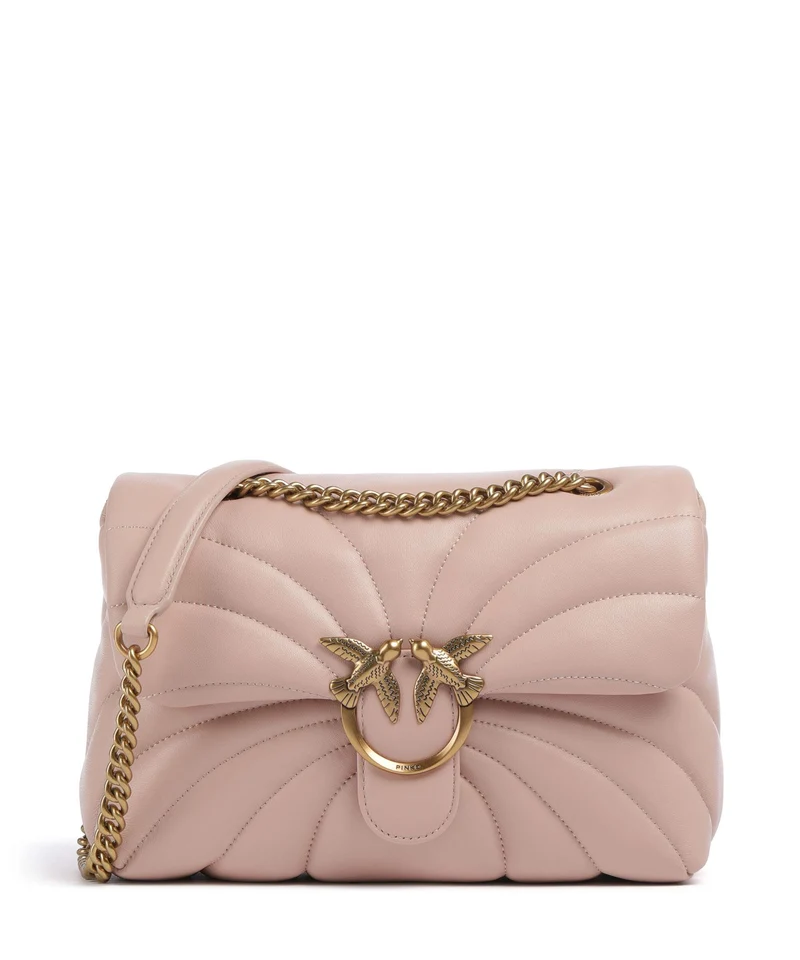 Pinko Love Puff Classic Schultertasche cipria/antique gold