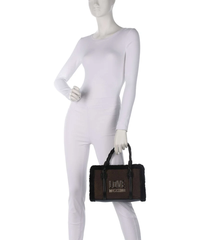 Love Moschino Wintery Handtasche chocolate/black