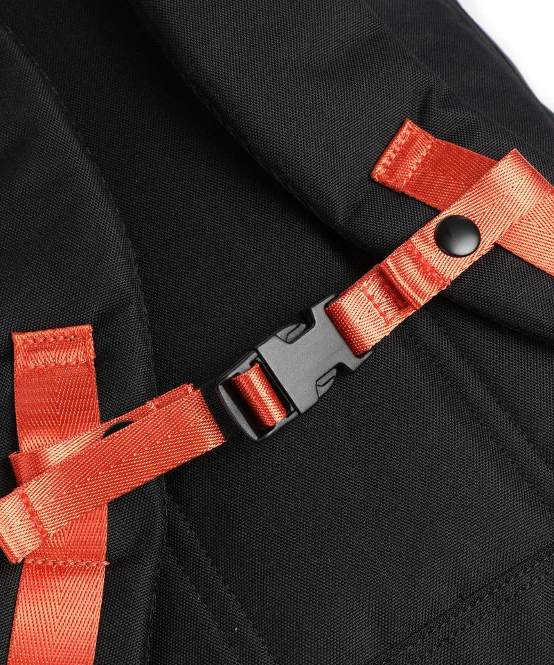 Doughnut The Dudes Christopher Dark Rolltop Rucksack black